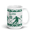 Nordic Skier Personalized Knitting Mug